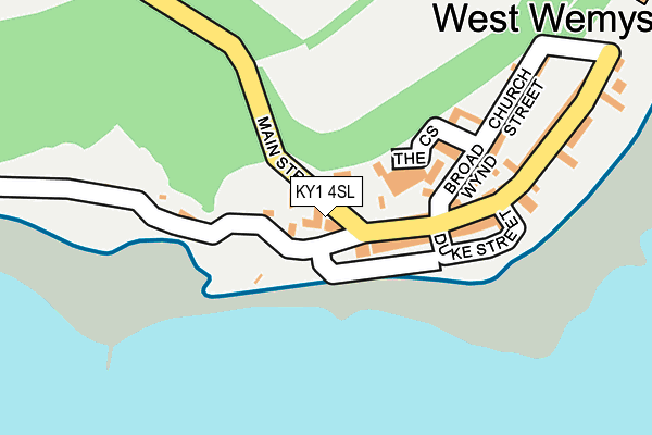 KY1 4SL map - OS OpenMap – Local (Ordnance Survey)