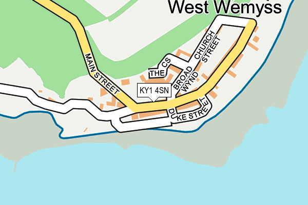 KY1 4SN map - OS OpenMap – Local (Ordnance Survey)