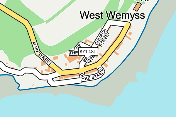 KY1 4ST map - OS OpenMap – Local (Ordnance Survey)