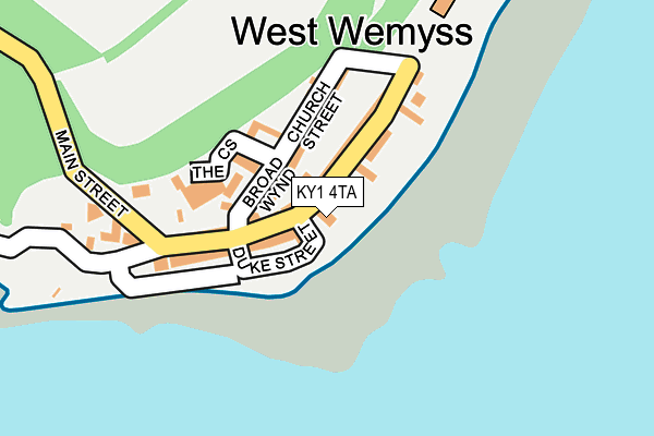 KY1 4TA map - OS OpenMap – Local (Ordnance Survey)