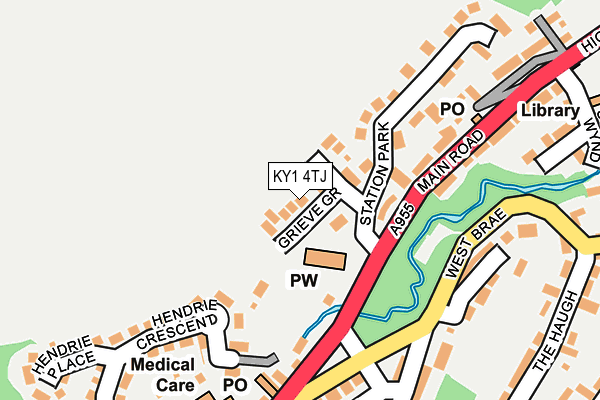 KY1 4TJ map - OS OpenMap – Local (Ordnance Survey)