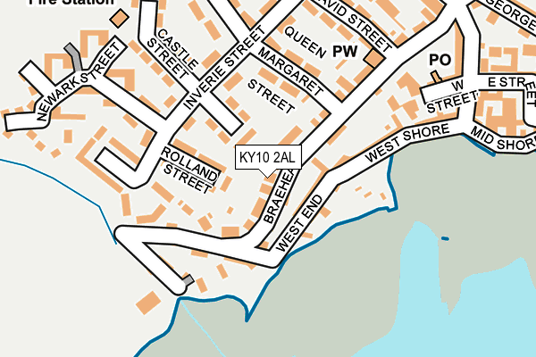 KY10 2AL map - OS OpenMap – Local (Ordnance Survey)