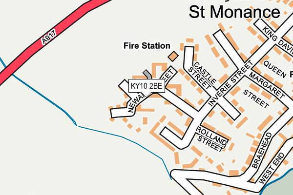 KY10 2BE map - OS OpenMap – Local (Ordnance Survey)