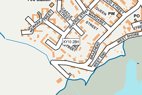 KY10 2BH map - OS OpenMap – Local (Ordnance Survey)