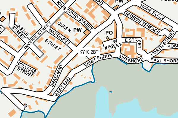 KY10 2BT map - OS OpenMap – Local (Ordnance Survey)
