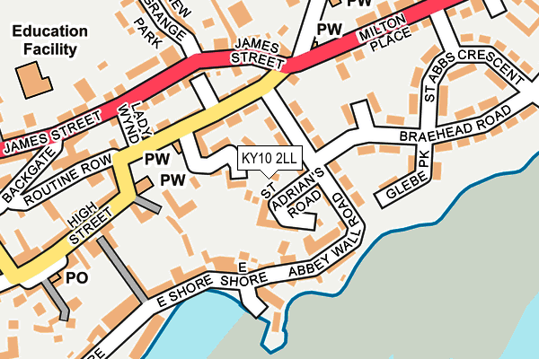 KY10 2LL map - OS OpenMap – Local (Ordnance Survey)