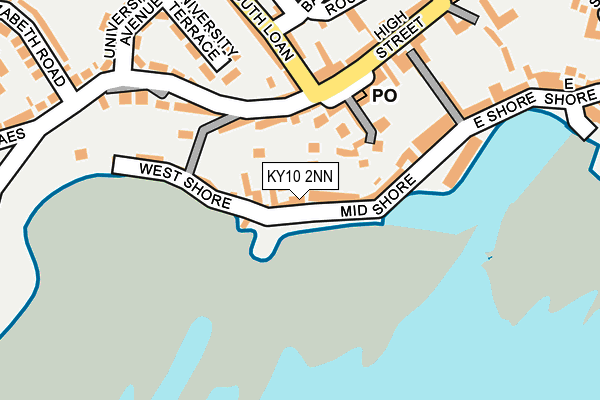 KY10 2NN map - OS OpenMap – Local (Ordnance Survey)