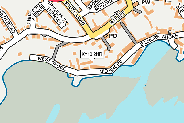 KY10 2NR map - OS OpenMap – Local (Ordnance Survey)