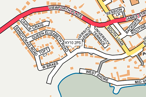 KY10 2PS map - OS OpenMap – Local (Ordnance Survey)