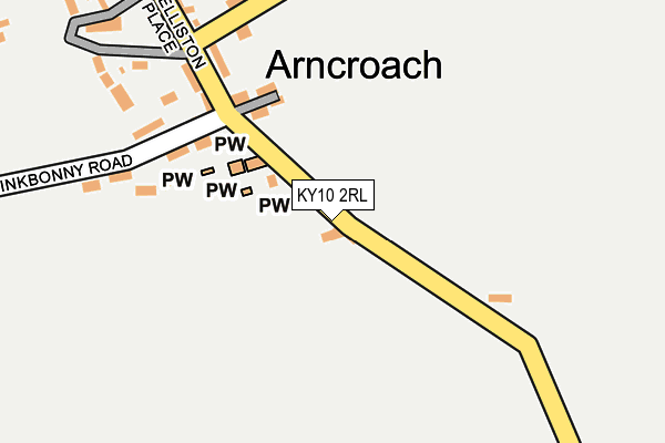 KY10 2RL map - OS OpenMap – Local (Ordnance Survey)