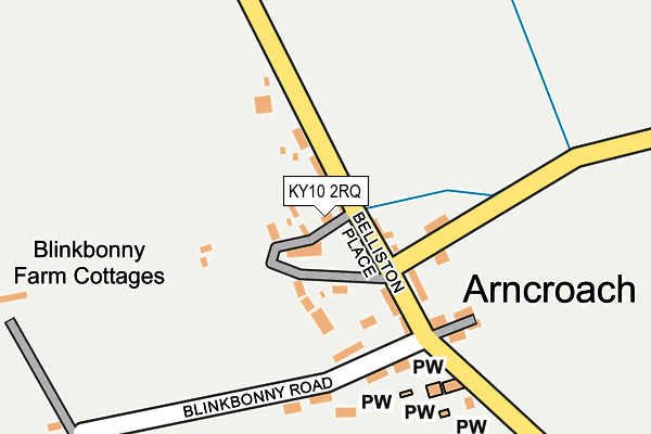 KY10 2RQ map - OS OpenMap – Local (Ordnance Survey)
