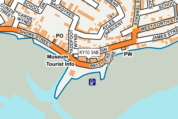 KY10 3AB map - OS OpenMap – Local (Ordnance Survey)