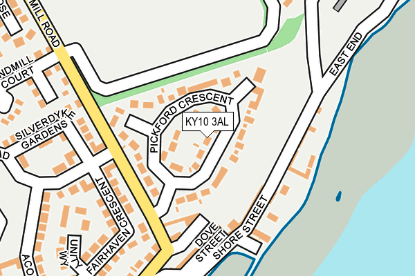 KY10 3AL map - OS OpenMap – Local (Ordnance Survey)