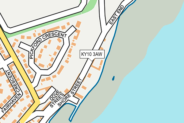 KY10 3AW map - OS OpenMap – Local (Ordnance Survey)
