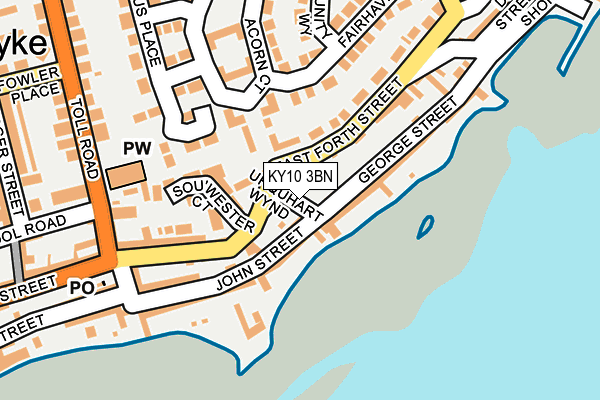 KY10 3BN map - OS OpenMap – Local (Ordnance Survey)