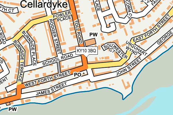 KY10 3BQ map - OS OpenMap – Local (Ordnance Survey)