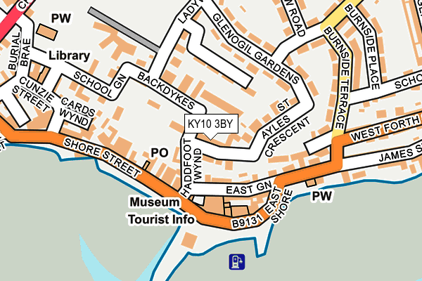 KY10 3BY map - OS OpenMap – Local (Ordnance Survey)