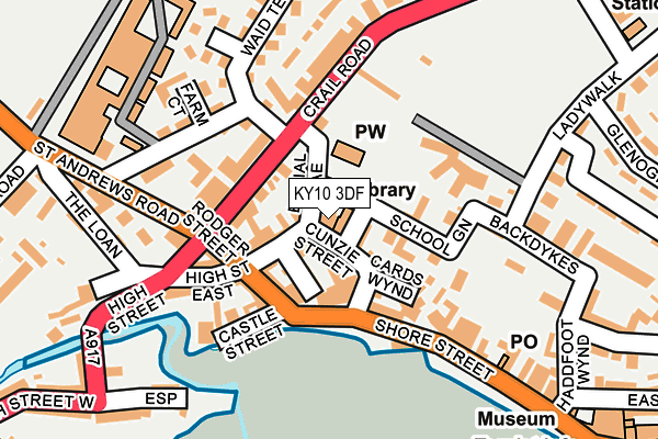 Map of ANSTRUTHER FOODS LTD at local scale