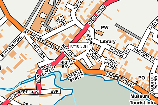 KY10 3DH map - OS OpenMap – Local (Ordnance Survey)