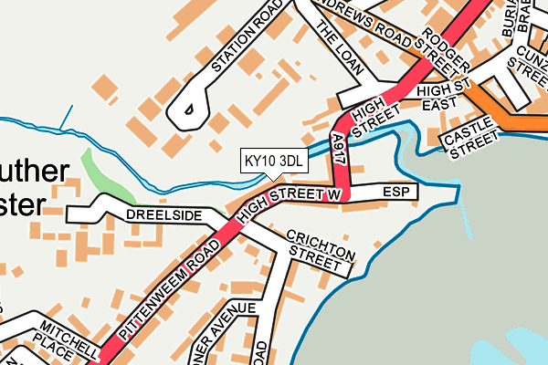 KY10 3DL map - OS OpenMap – Local (Ordnance Survey)