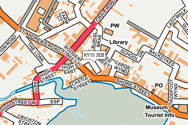 KY10 3EB map - OS OpenMap – Local (Ordnance Survey)