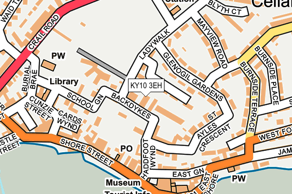 KY10 3EH map - OS OpenMap – Local (Ordnance Survey)
