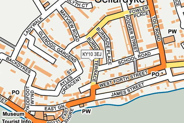 KY10 3EJ map - OS OpenMap – Local (Ordnance Survey)