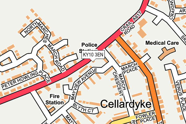 KY10 3EN map - OS OpenMap – Local (Ordnance Survey)