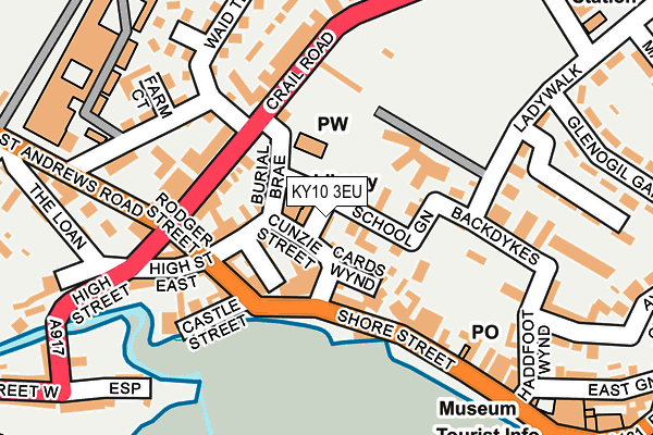 KY10 3EU map - OS OpenMap – Local (Ordnance Survey)