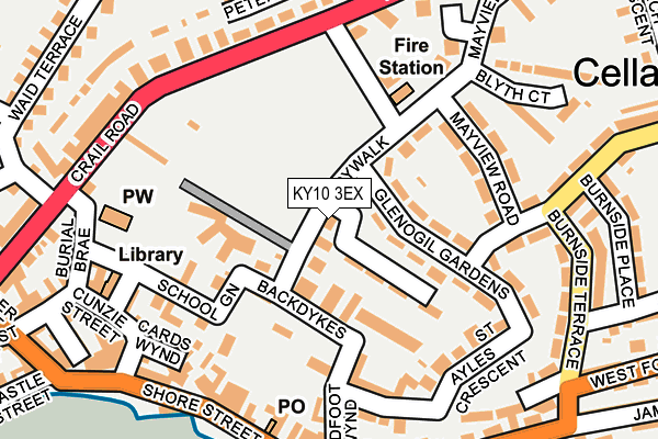 KY10 3EX map - OS OpenMap – Local (Ordnance Survey)