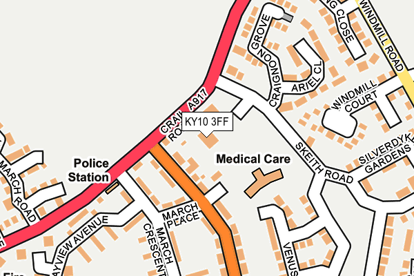 KY10 3FF map - OS OpenMap – Local (Ordnance Survey)