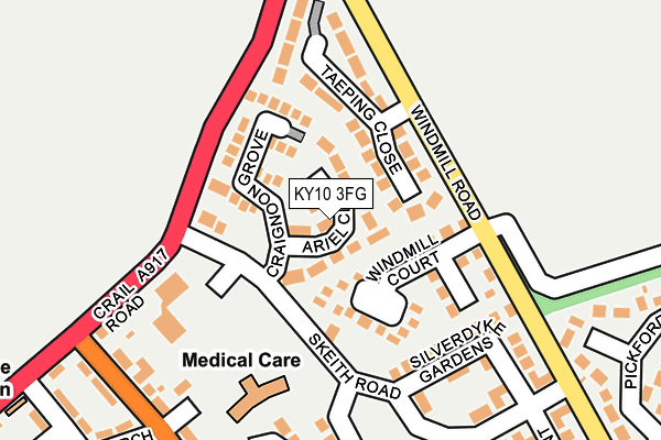 KY10 3FG map - OS OpenMap – Local (Ordnance Survey)