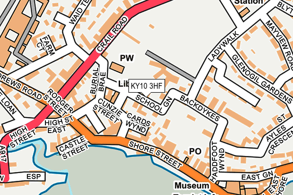 KY10 3HF map - OS OpenMap – Local (Ordnance Survey)