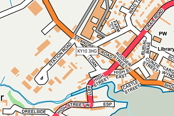 KY10 3HG map - OS OpenMap – Local (Ordnance Survey)