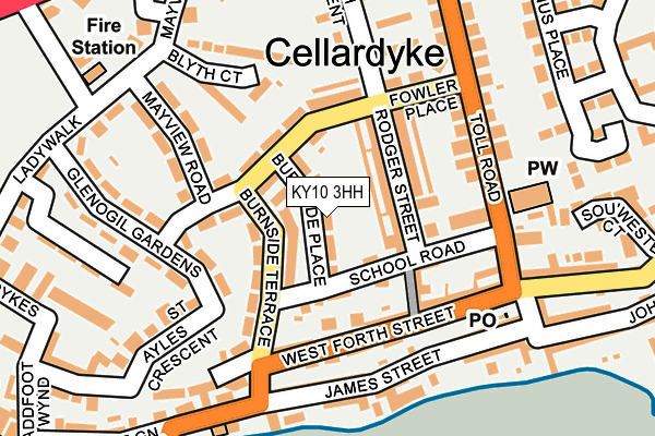 KY10 3HH map - OS OpenMap – Local (Ordnance Survey)