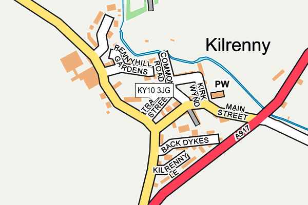 KY10 3JG map - OS OpenMap – Local (Ordnance Survey)