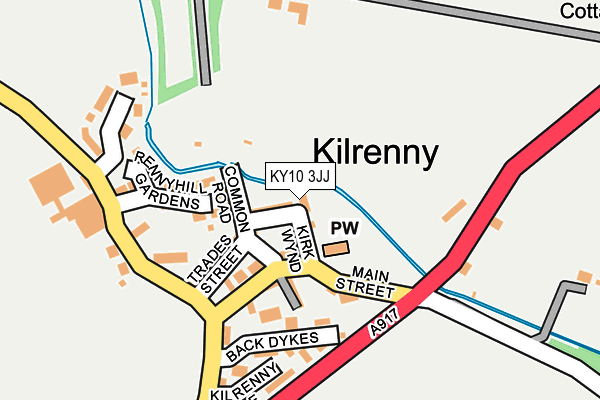 KY10 3JJ map - OS OpenMap – Local (Ordnance Survey)