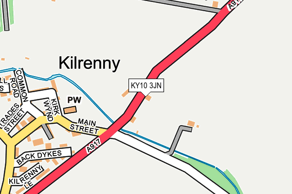 KY10 3JN map - OS OpenMap – Local (Ordnance Survey)