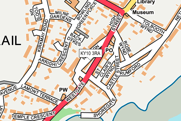 KY10 3RA map - OS OpenMap – Local (Ordnance Survey)