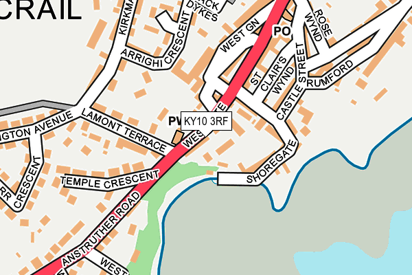 KY10 3RF map - OS OpenMap – Local (Ordnance Survey)