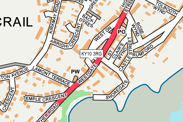 KY10 3RG map - OS OpenMap – Local (Ordnance Survey)