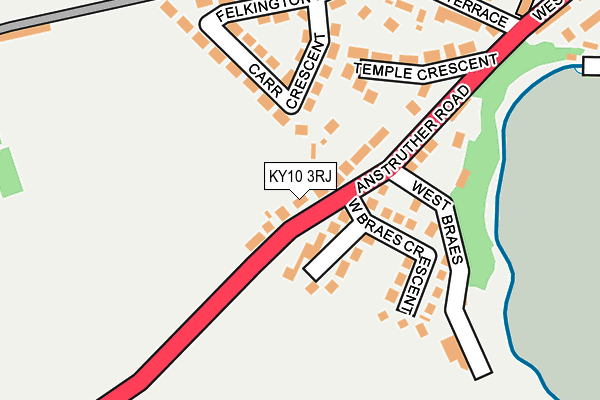 KY10 3RJ map - OS OpenMap – Local (Ordnance Survey)