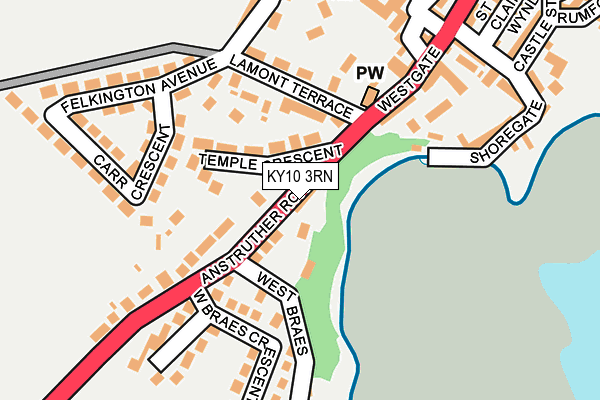 KY10 3RN map - OS OpenMap – Local (Ordnance Survey)