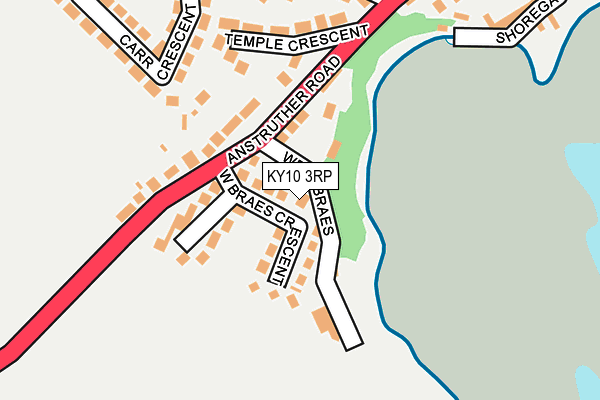 KY10 3RP map - OS OpenMap – Local (Ordnance Survey)