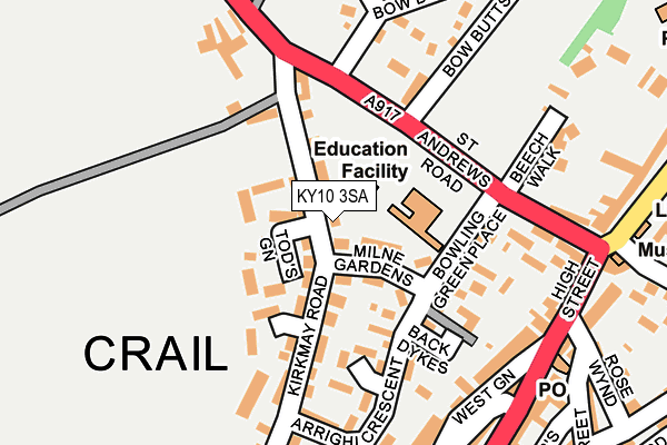 KY10 3SA map - OS OpenMap – Local (Ordnance Survey)