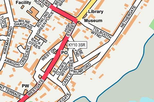 KY10 3SR map - OS OpenMap – Local (Ordnance Survey)