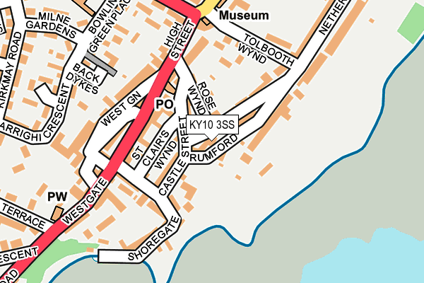 KY10 3SS map - OS OpenMap – Local (Ordnance Survey)