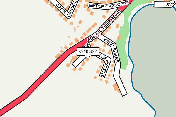 KY10 3SY map - OS OpenMap – Local (Ordnance Survey)