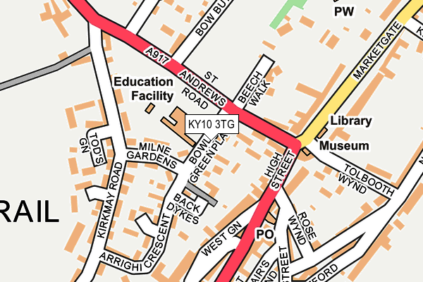 KY10 3TG map - OS OpenMap – Local (Ordnance Survey)
