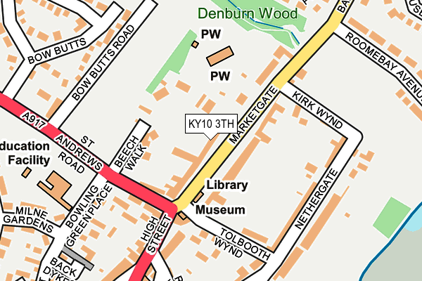 KY10 3TH map - OS OpenMap – Local (Ordnance Survey)